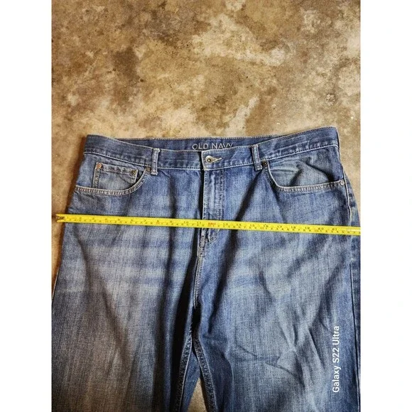 VTG Old Navy Straight Jeans Men Size 40 Medium Wash  Inseam 28 - Picture 8 of 8